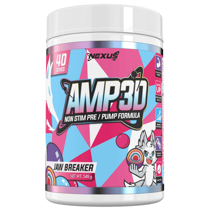 AMP3D Non-Stim Pre-Workout: Jaw Breaker - Nexus Sports Nutrition