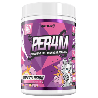 PER4M Pre-Workout: Grape Xplosion - Nexus Sports Nutrition
