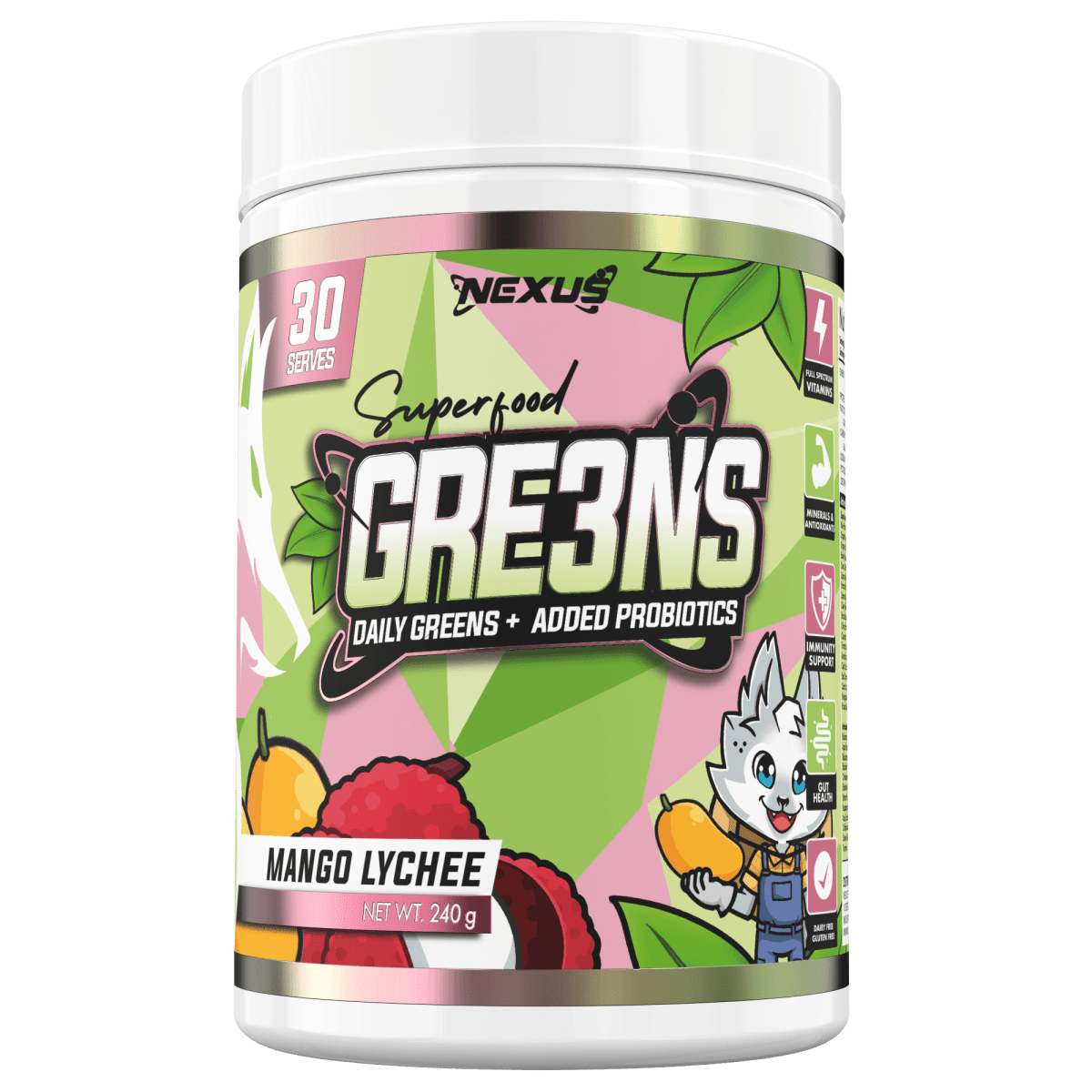 GRE3NS: Mango Lychee - Nexus Sports Nutrition