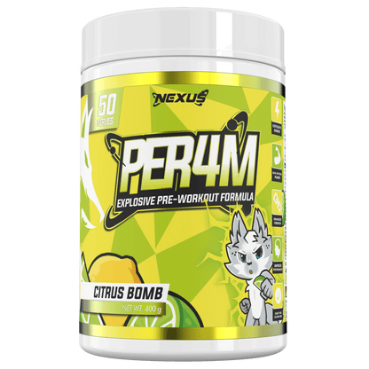 PER4M Pre-Workout: Citrus Bomb - Nexus Sports Nutrition