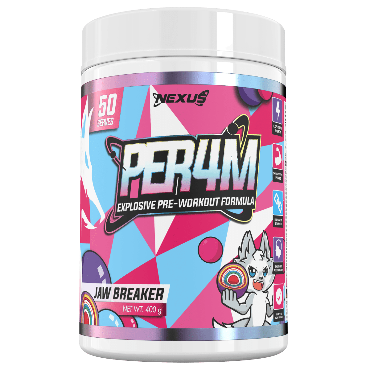 PER4M Pre-Workout: Jaw Breaker - Nexus Sports Nutrition