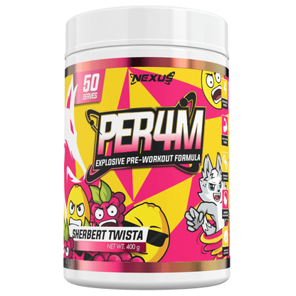 PER4M Pre-Workout: Sherbert Twista - Nexus Sports Nutrition