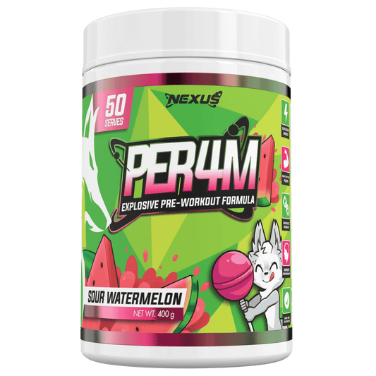 PER4M Pre-Workout: Sour Melon - Nexus Sports Nutrition