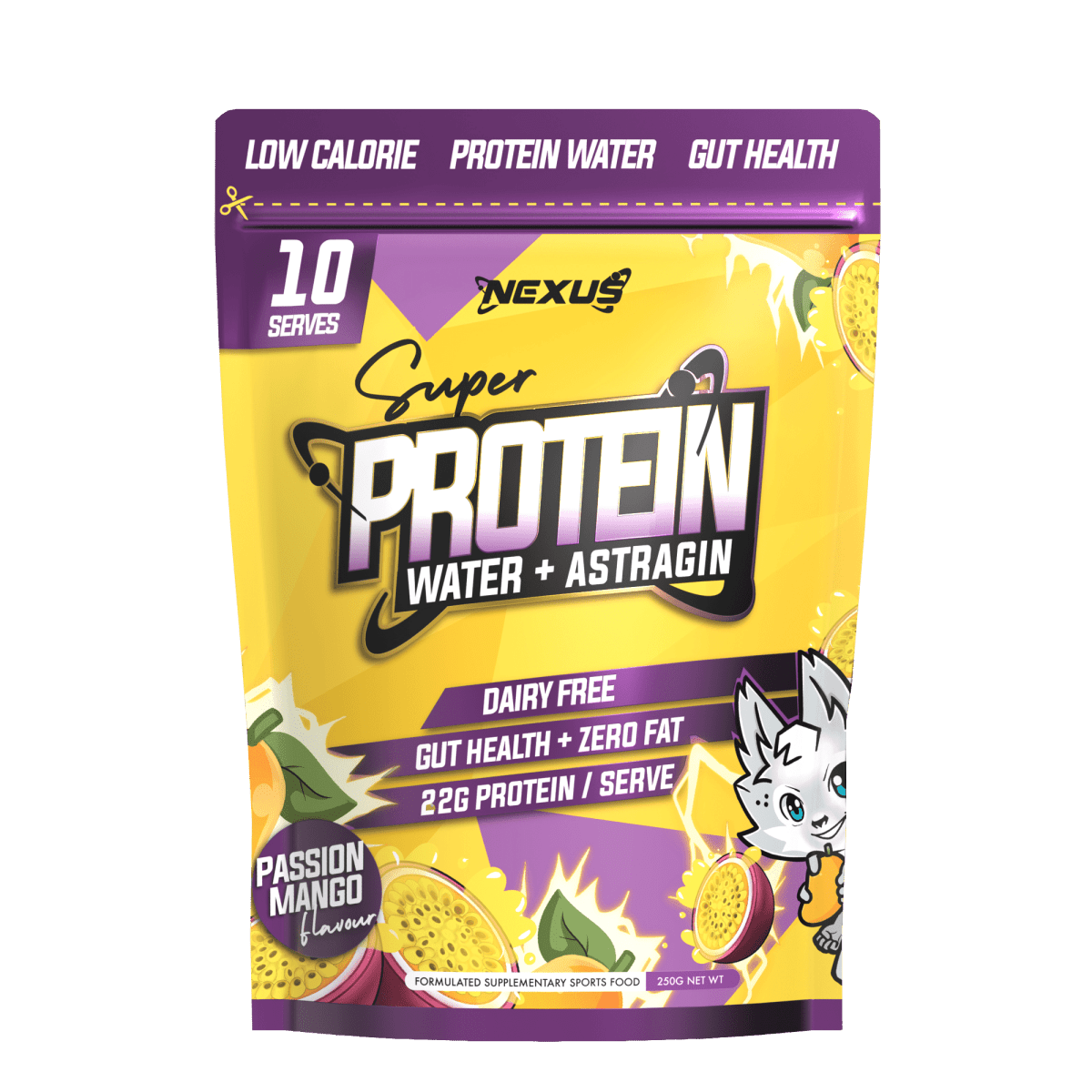 Super Protein Water: Passion Mango (10 Serves) - Nexus Sports Nutrition
