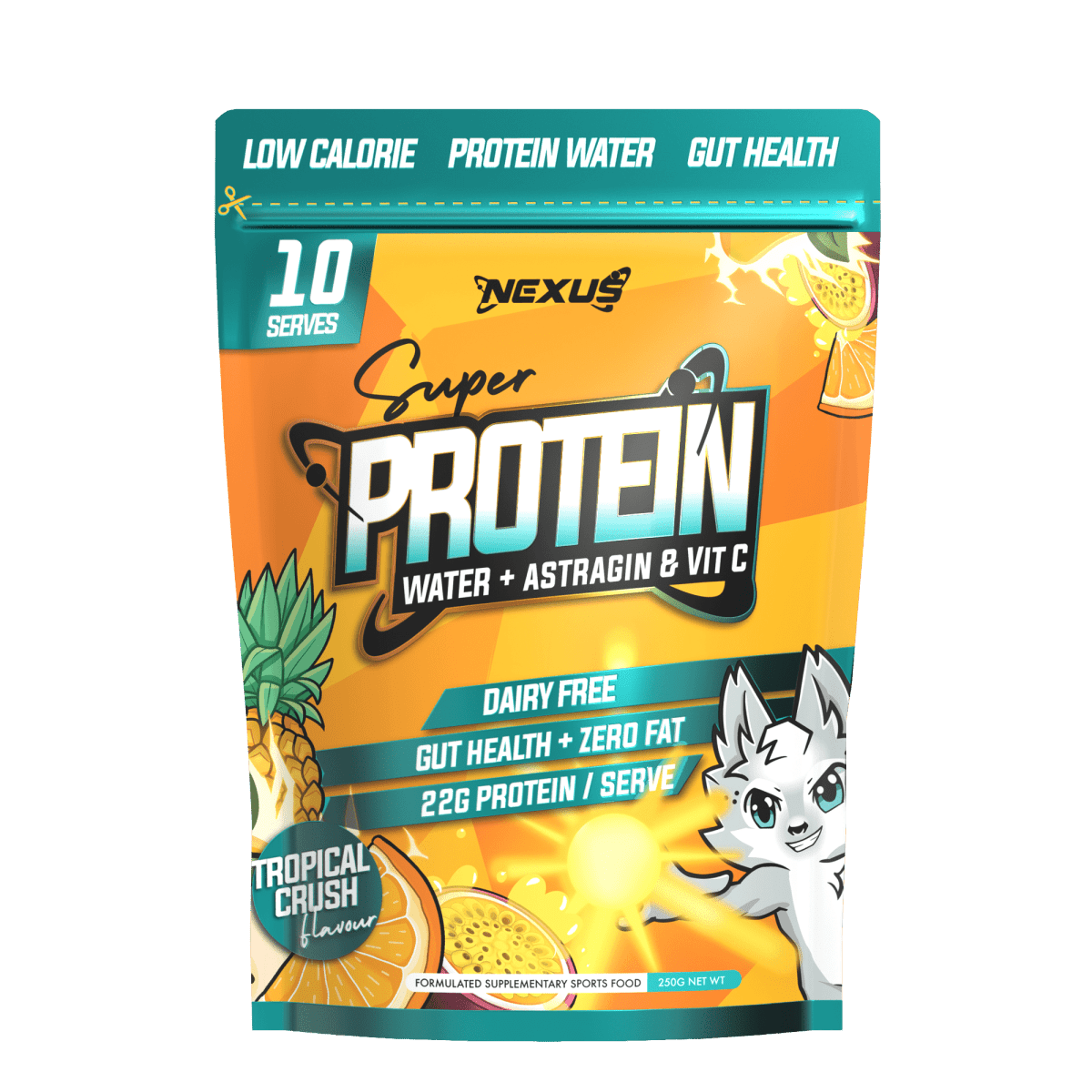 Super Protein Water: Tropical Crush (10 Serves) - Nexus Sports Nutrition